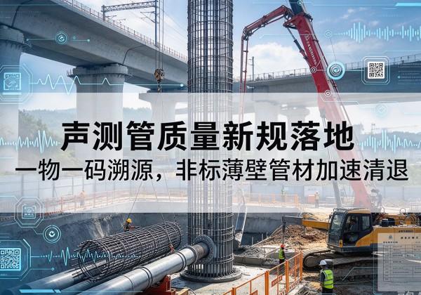 华池声测管质量新规落地，一物一码溯源，非标薄壁管材加速清退