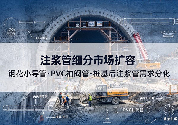 华池注浆管细分市场扩容，隧道钢花小导管、PVC 袖阀管、桩基后注浆管需求分化